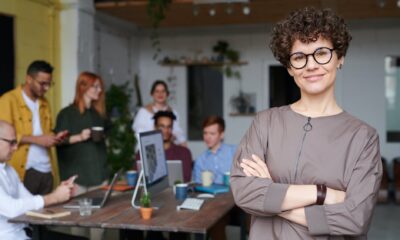 photo of woman wearing eyeglasses