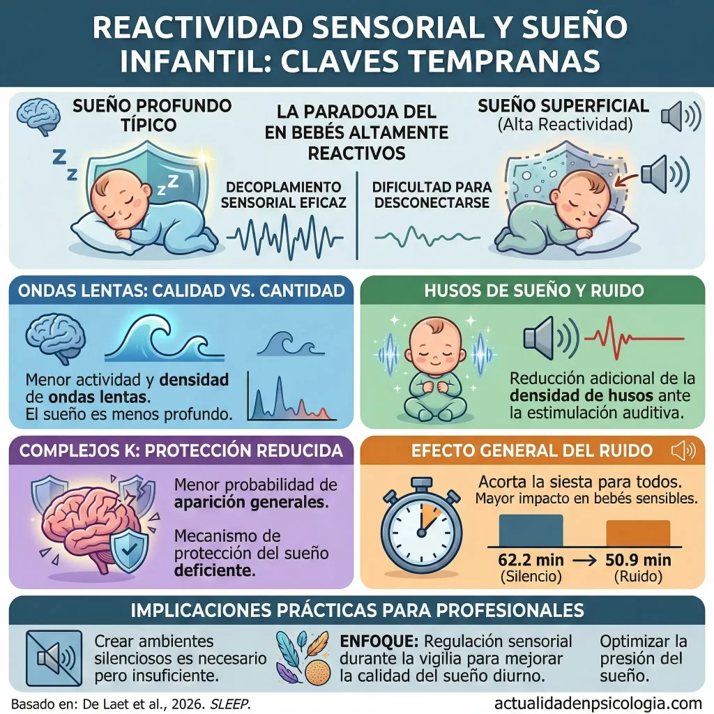 Claves tempranas de la reactividad sensorial y alteraciones del sueño infantil