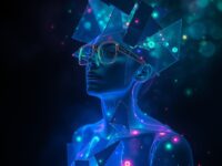 Imagen generada por IA representa el concepto de un sueño y la disociación del yo.